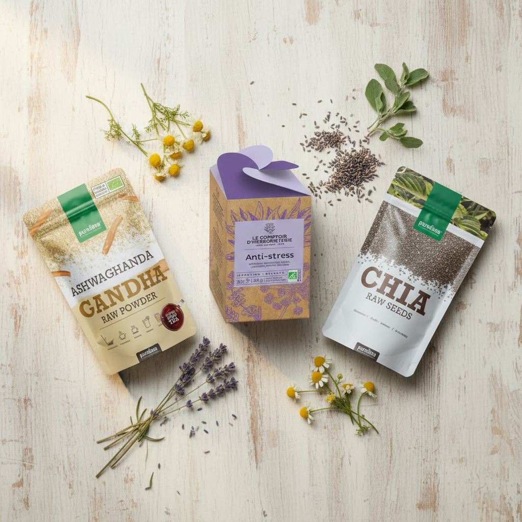 Panier Anti-Stress - Flatlay produits