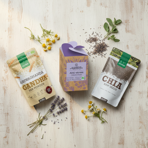 Panier Anti-Stress - Flatlay produits